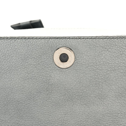 Balenciaga Metallic Calfskin LED Logo Projector Top Handle Bag Silver 12 of 14