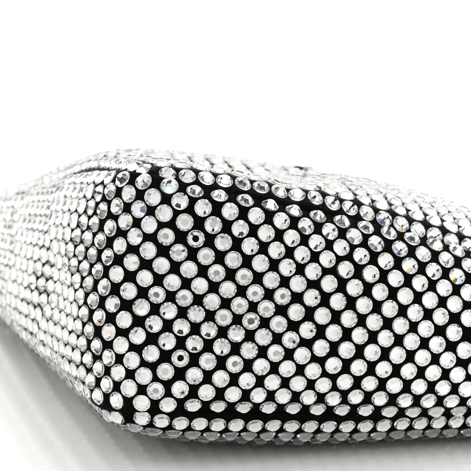 Prada Satin Crystal Triangle Pouch Cristal 10 of 10