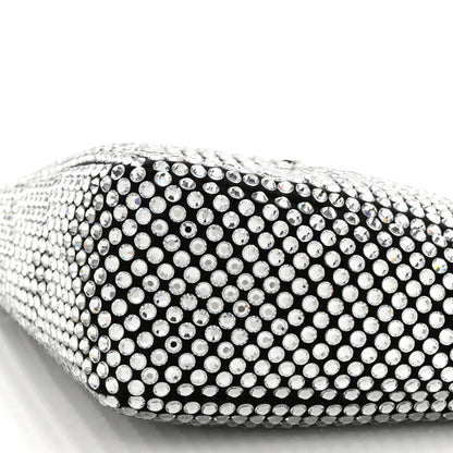 Prada Satin Crystal Triangle Pouch Cristal 10 of 10