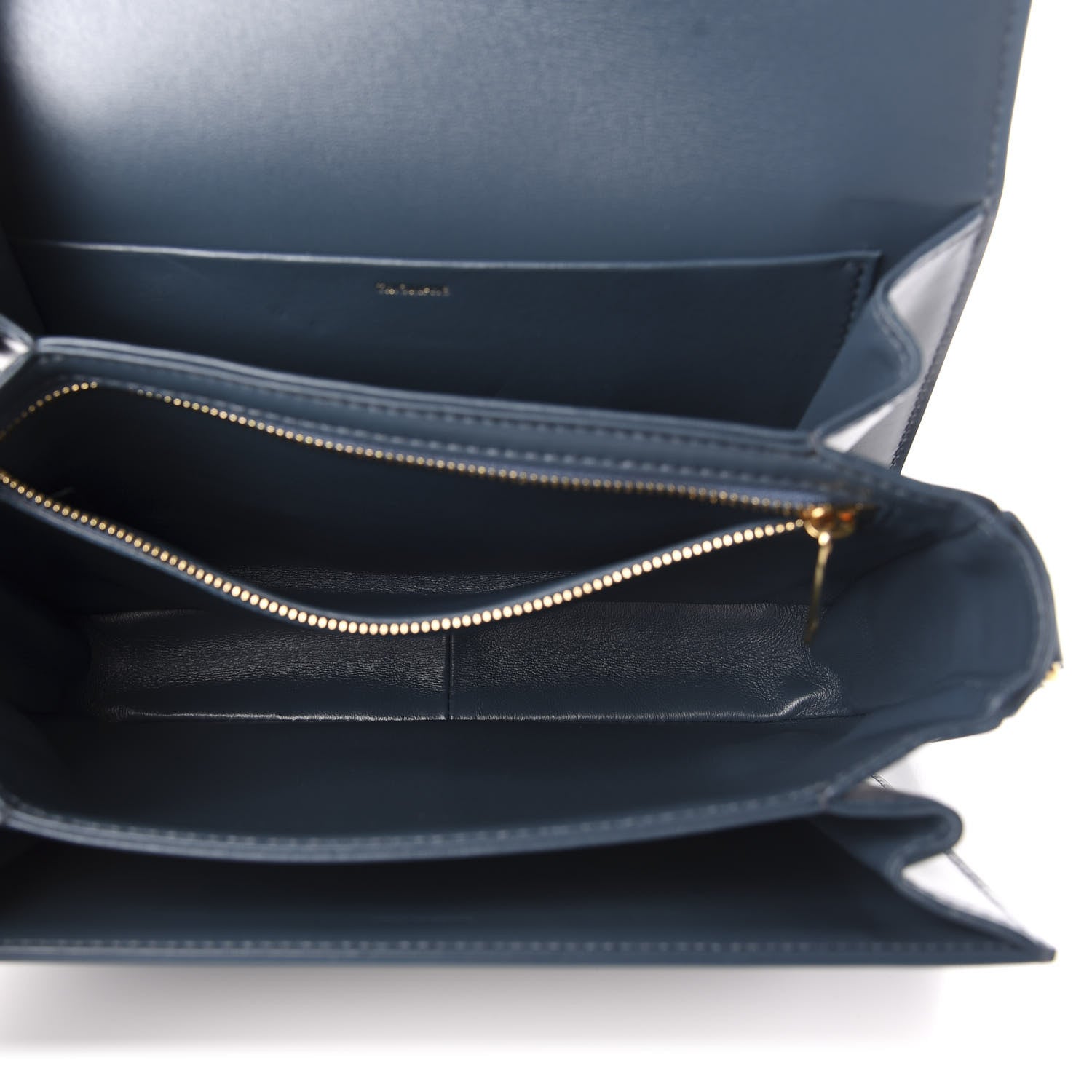 Celine Shiny Calfskin Medium Triomphe Dark Blue 5 of 11