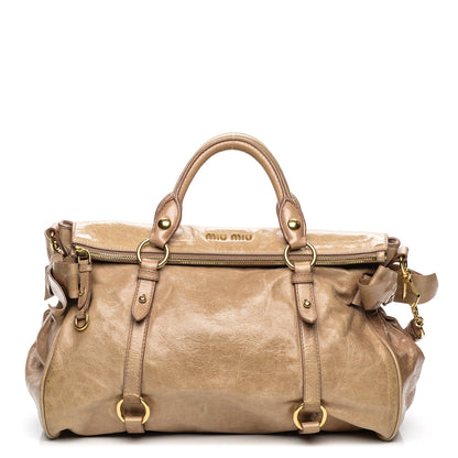 Miu Miu Vitello Lux Medium Bow Bag Cammeo 1 of 11