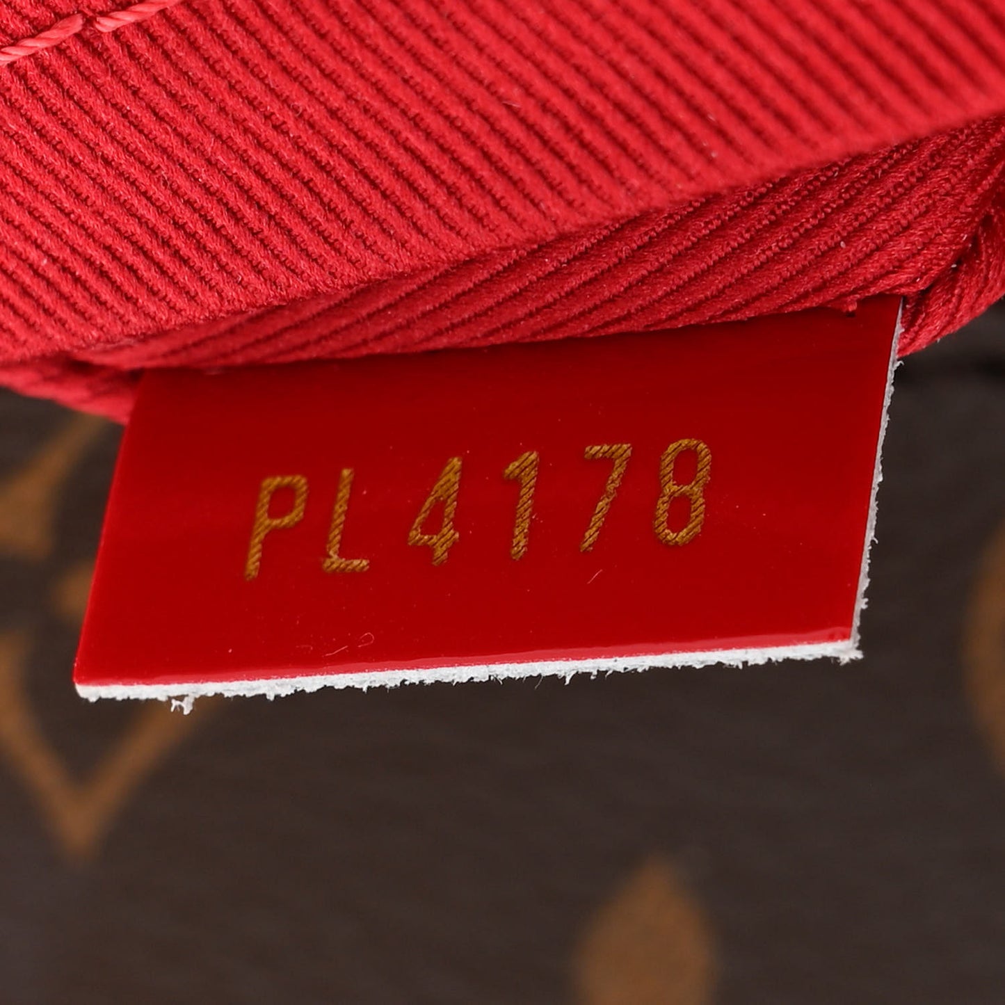 Patent Calfskin Monogram Cherrywood BB Scarlet