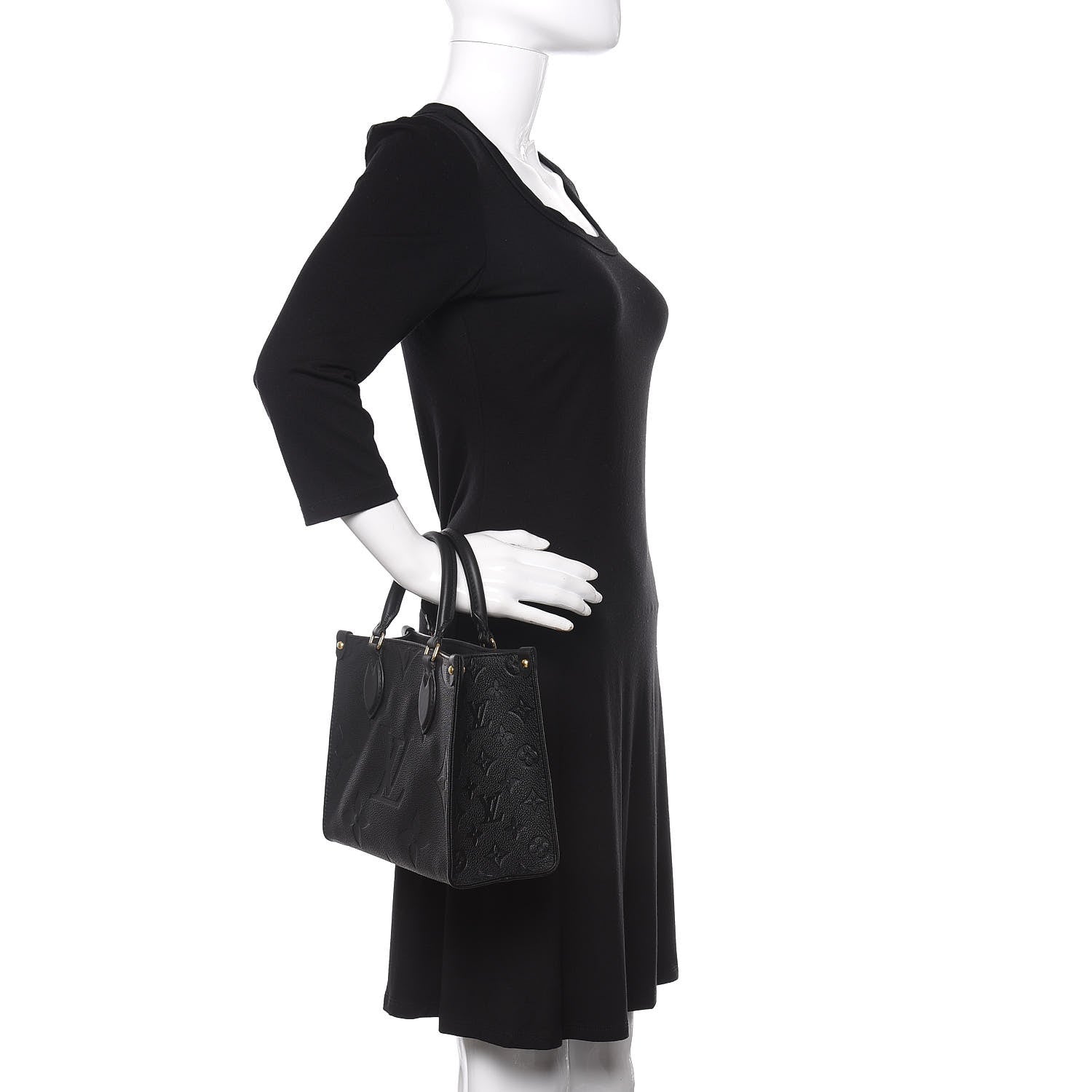 Louis Vuitton Empreinte Monogram Giant Onthego PM Black 3 of 12