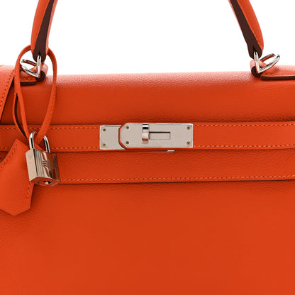 Hermes Evercolor Kelly Retourne 28 Capucine 8 of 10