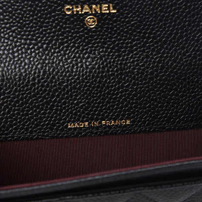 Chanel Caviar Quilted Flap Card Holder Wallet Black 6 of 8