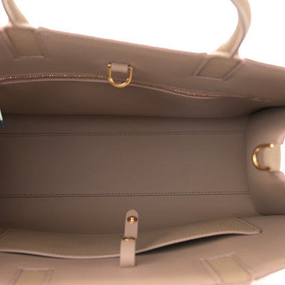 Burberry Grained Calfskin Small Frances Tote Oat Beige 5 of 10