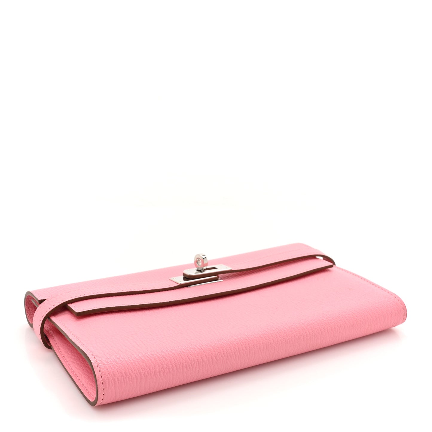 Chevre Mysore Kelly Longue Wallet Rose Confetti