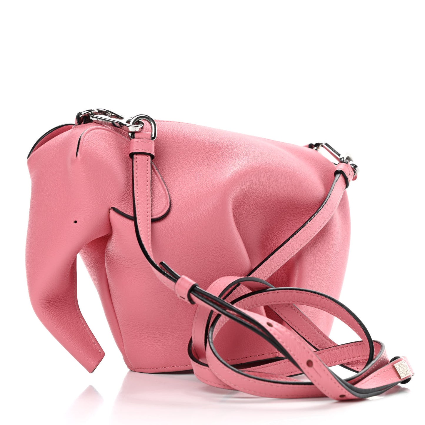 Calfskin Mini Elephant Crossbody Bag Candy