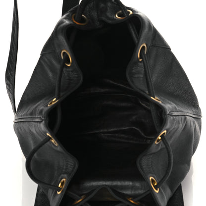 Chanel Caviar Drawstring Backpack Bag Black 5 of 9
