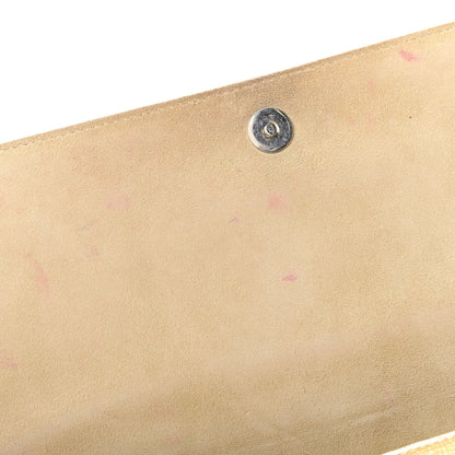 Saint Laurent Metallic Textured Calfskin Monogram Large Belle De Jour Clutch Gold 6 of 13