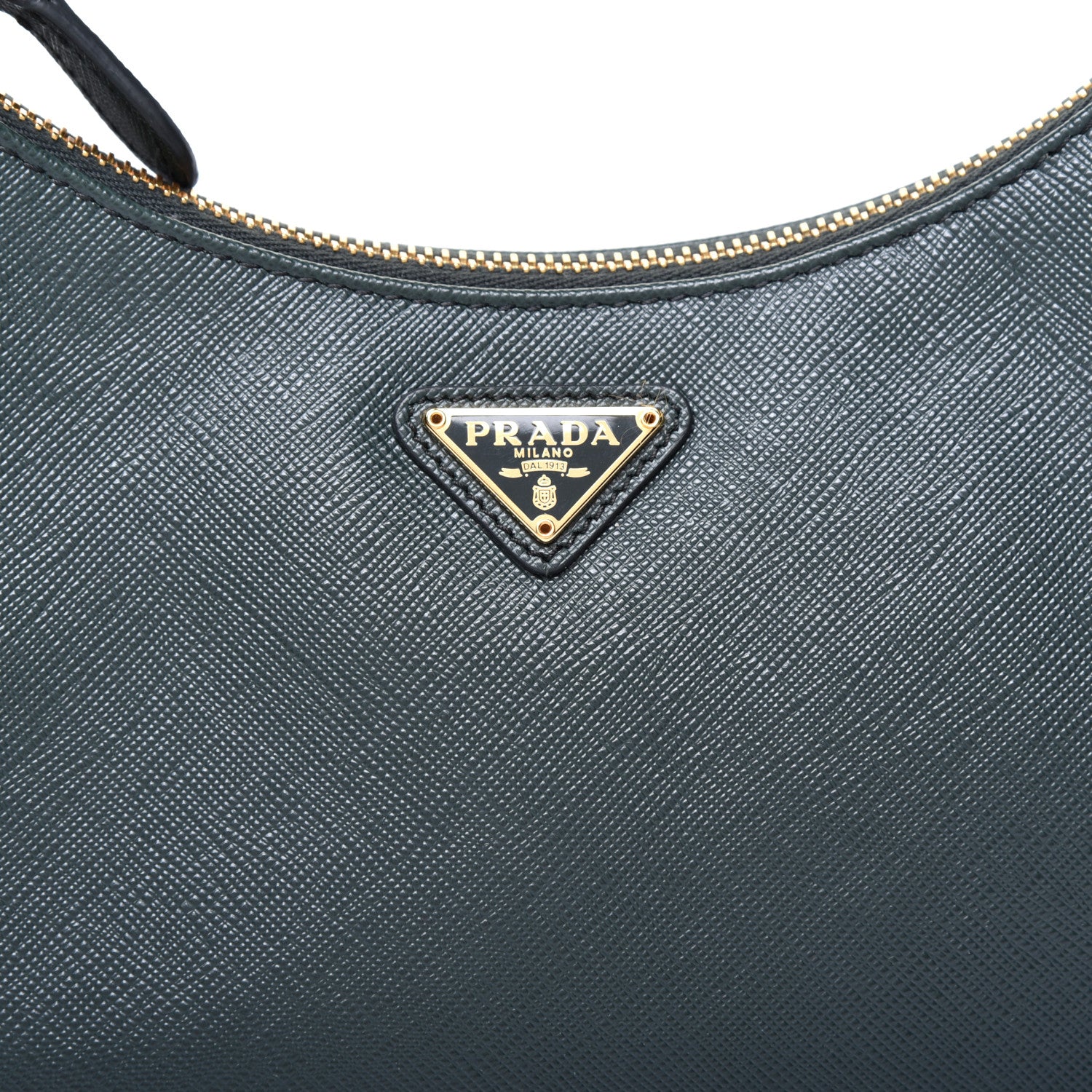 Prada Saffiano Lux Re-Edition 2005 Shoulder Bag Smeraldo 9 of 11