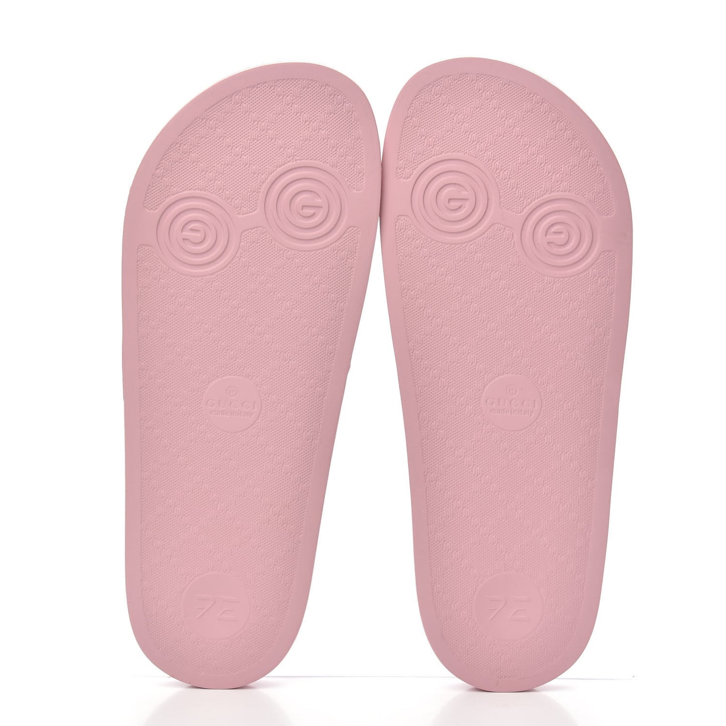 Rubber Logo Stamped Mens Slide Sandals 8 Rosa