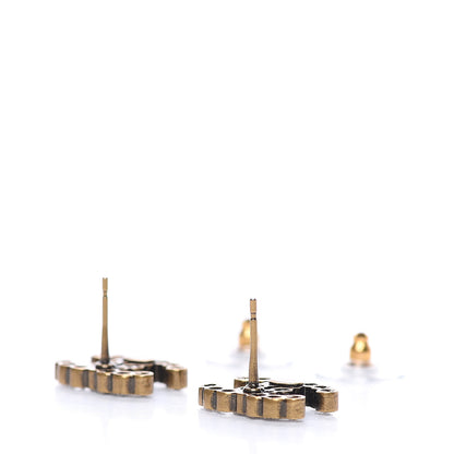 Chanel Crystal City Of Lights CC Earrings Gold 4 of 5