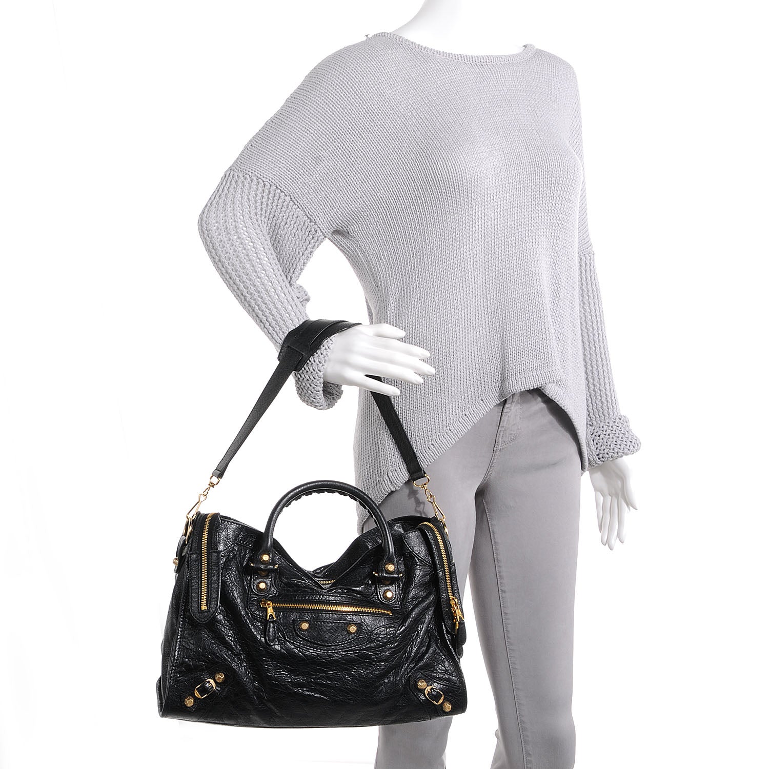 Balenciaga Agneau Giant 12 Gold Hardware City Black 2 of 9