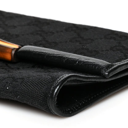 Gucci Monogram Bamboo Bar Clutch Black 9 of 9