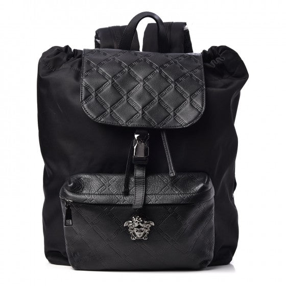 Versace Nylon Medusa Backpack Black 1 of 7