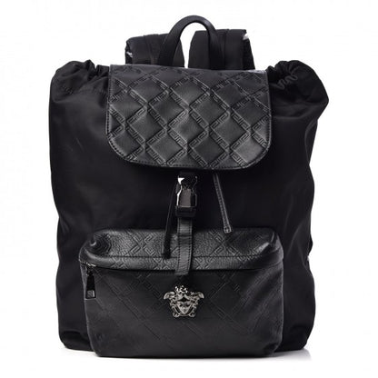 Versace Nylon Medusa Backpack Black 1 of 7