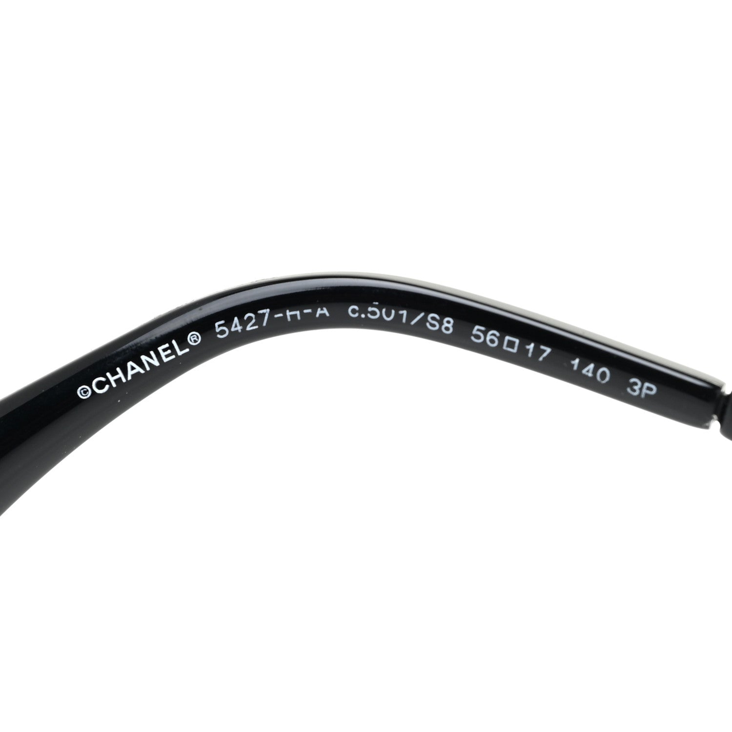 Chanel Pearl Polarized Square Sunglasses 5427-H-A Black 5 of 7