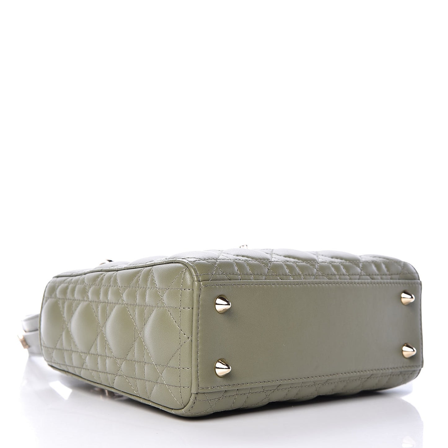 Lambskin Cannage Small My ABCDior Lady Dior Army Green