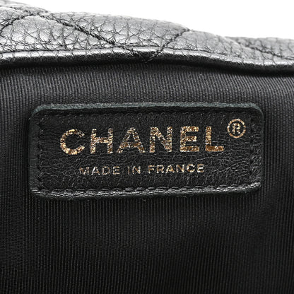 Chanel Grained Calfskin Quilted XXL Travel Flap Bag Black 6 of 10