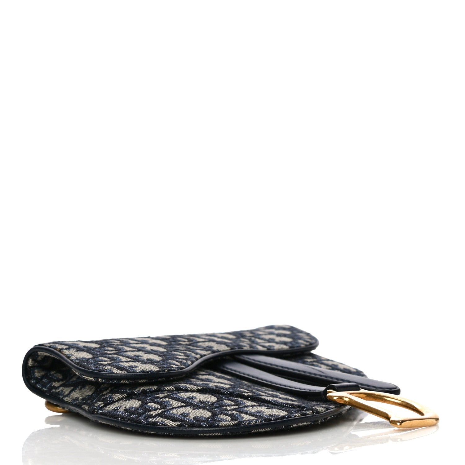 Christian Dior Oblique Saddle Belt Pouch Blue 4 of 11