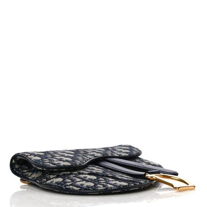 Christian Dior Oblique Saddle Belt Pouch Blue 4 of 11