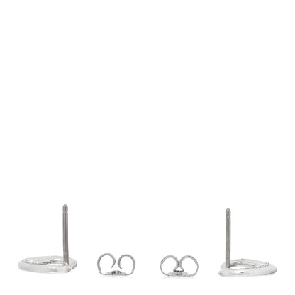 Tiffany Sterling Silver 11mm Elsa Peretti Open Heart Earrings 3 of 4