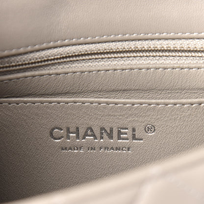 Chanel Lambskin Quilted Mini Rectangular Flap Grey 6 of 11