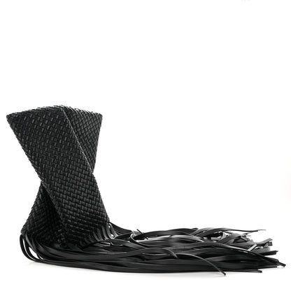 Bottega Veneta Nappa Intrecciato The Fringe Crisscross Bag Black 5 of 11