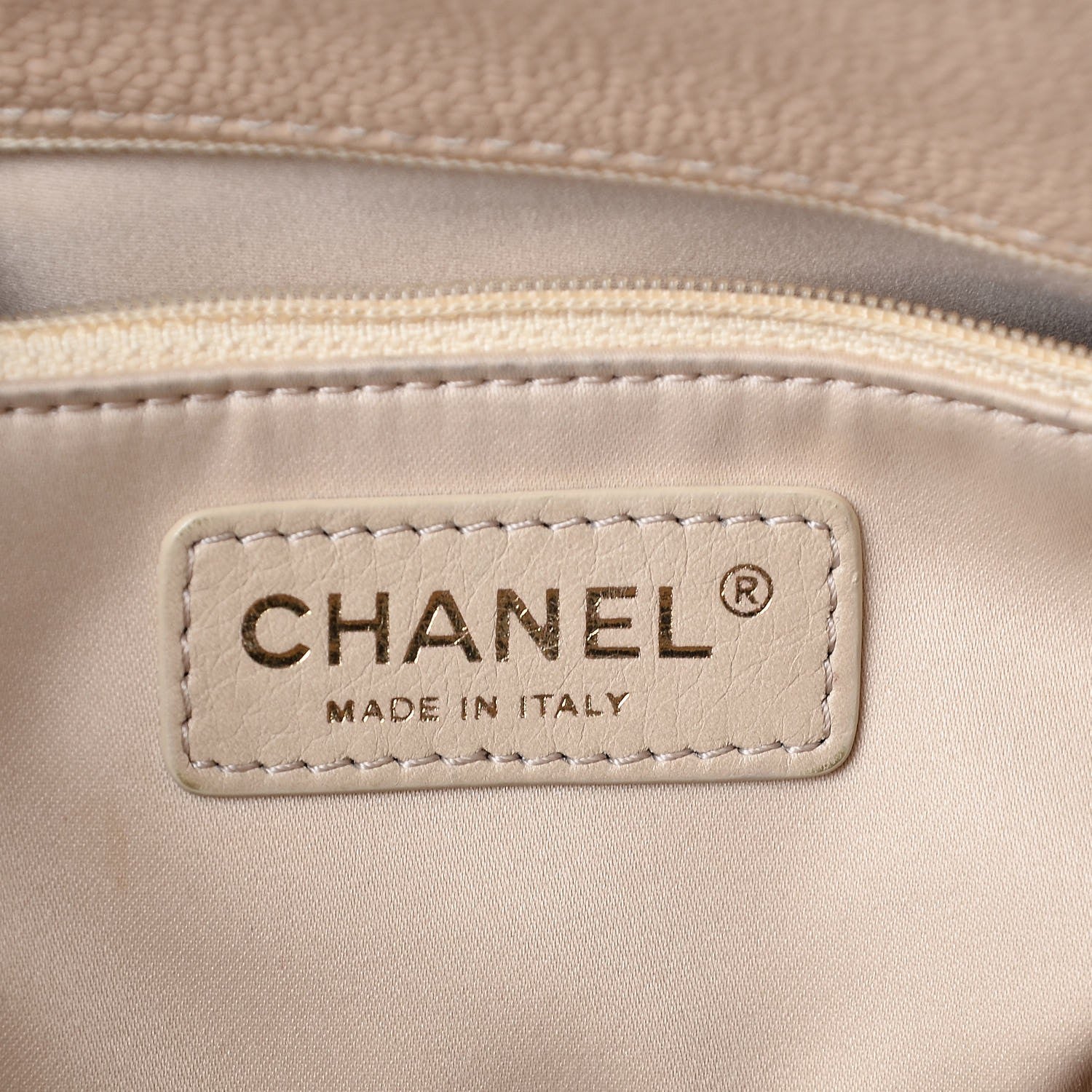 Chanel Caviar Quilted Grand Shopping Tote GST Beige Clair 6 of 15
