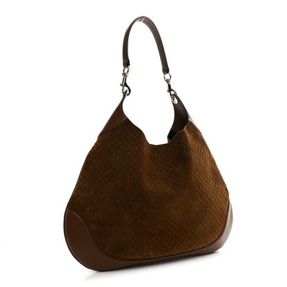 Gucci GG Suede B Large Shoulder Bag Brown 3 of 9