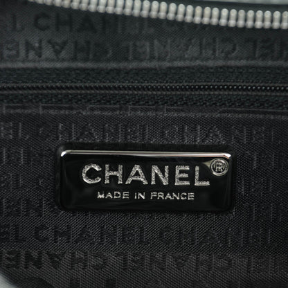 Chanel Distressed Lambskin Quilted Lady Braid Flap Tote Black 6 of 7