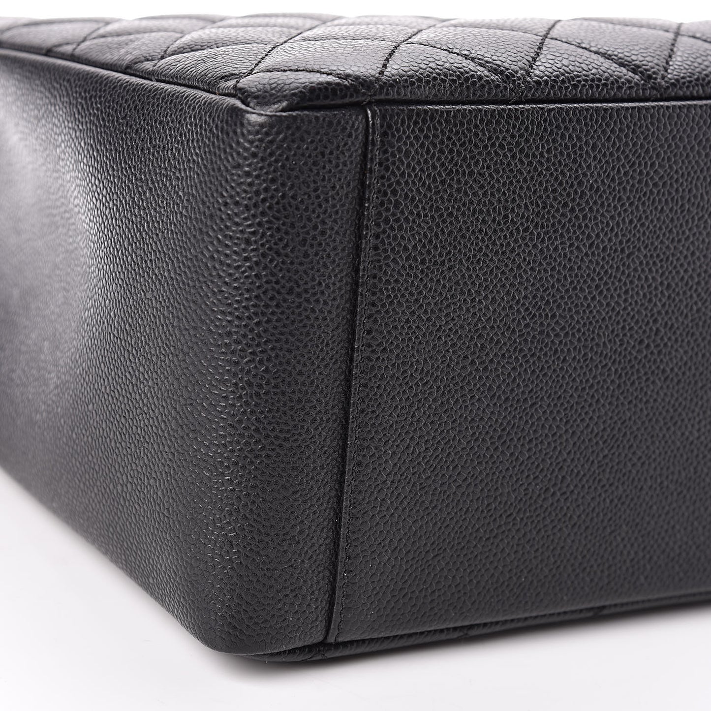Caviar Quilted Grand Shopping Tote GST Black