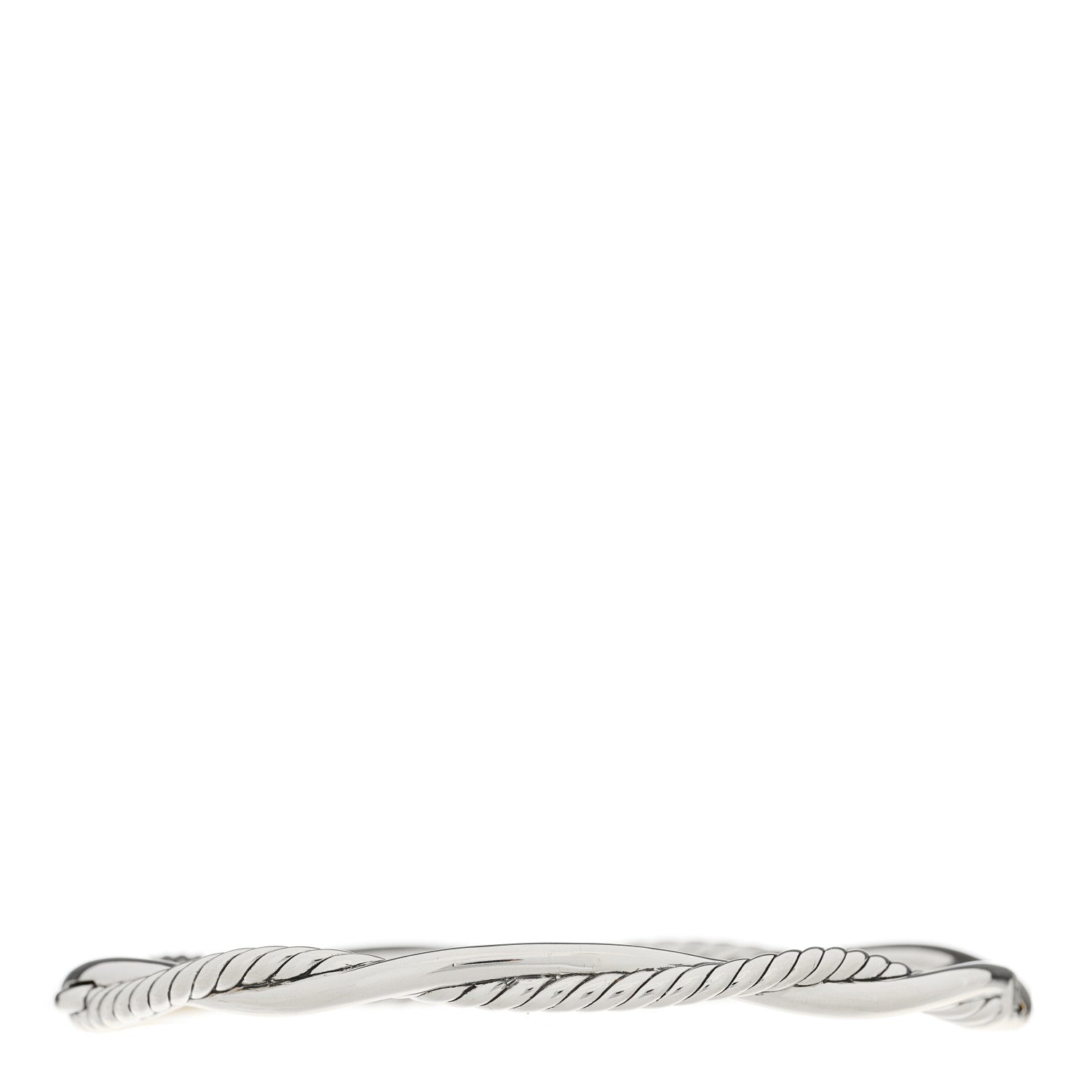 David Yurman Sterling Silver 14K Yellow Gold 4.4mm Petite Infinity Bracelet 2 of 3