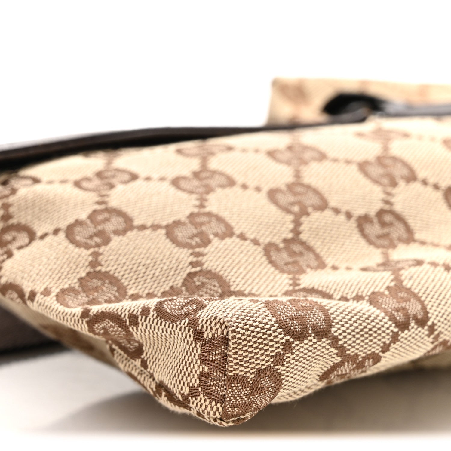 Gucci GG Monogram Double Pocket Belt Bag Dark Brown 9 of 10