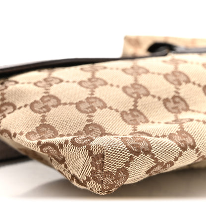 Gucci GG Monogram Double Pocket Belt Bag Dark Brown 9 of 10