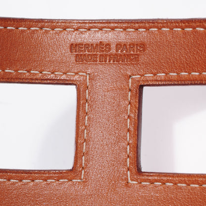 Hermes Barenia Calfskin Ano Cuff Fauve 4 of 6