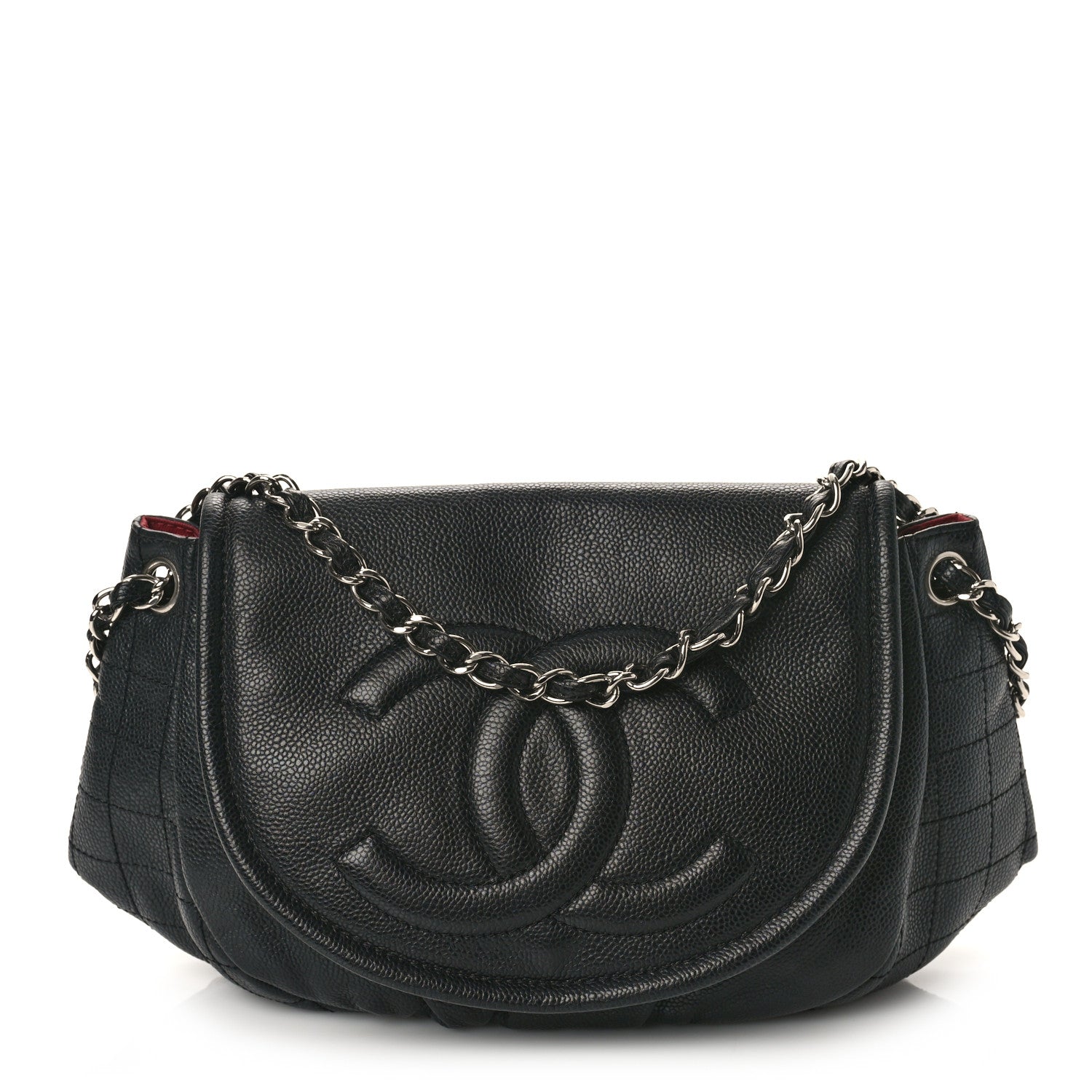 Chanel Caviar Half Moon Large Flap Black 1 of 9
