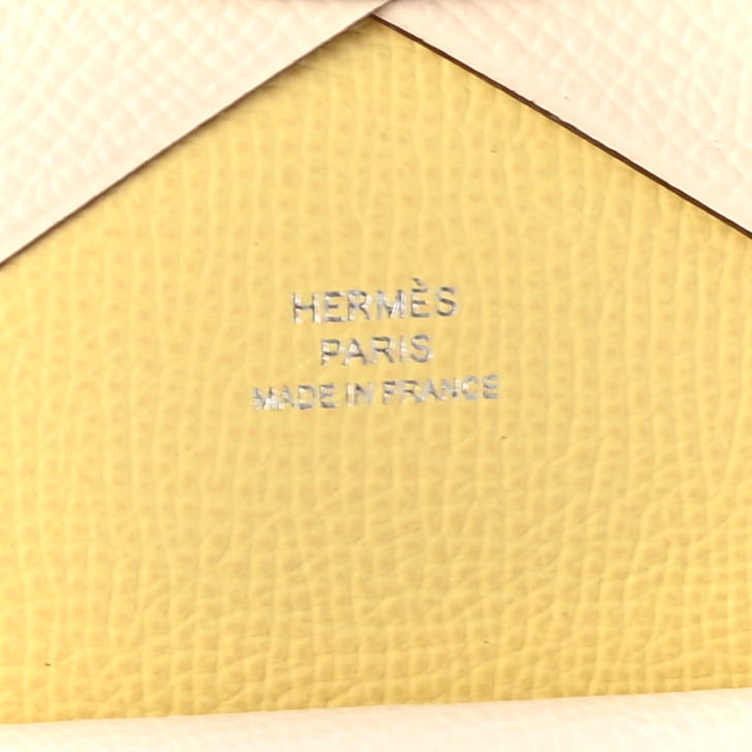 Hermes Epsom Verso Calvi Duo Card Case Nata Jaune Poussin 8 of 9