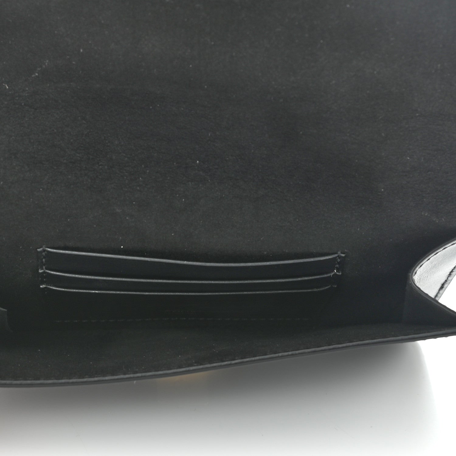 Fendi Vitello King Mini Flat Baguette Black 5 of 9