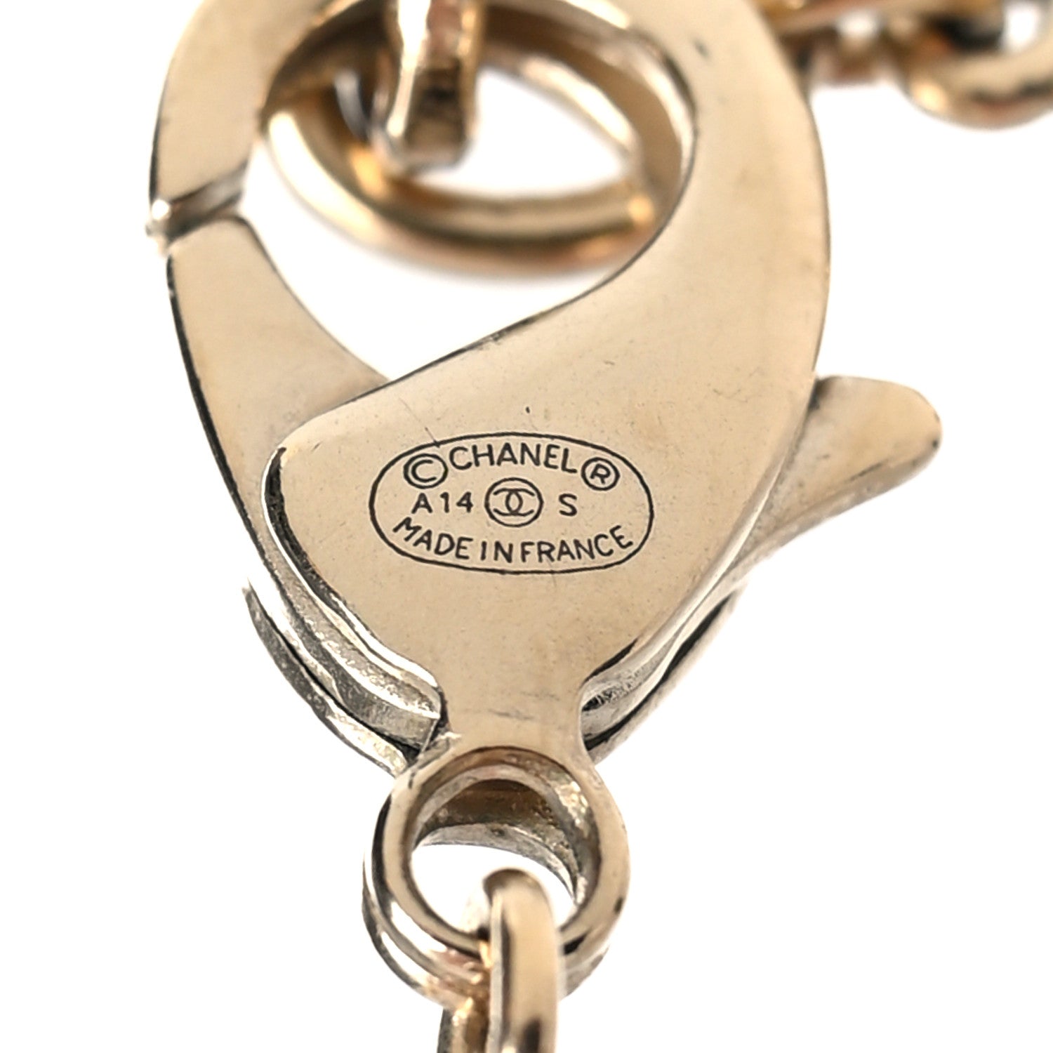 Chanel Graduated Pearl Long CC Necklace Gold 5 of 7