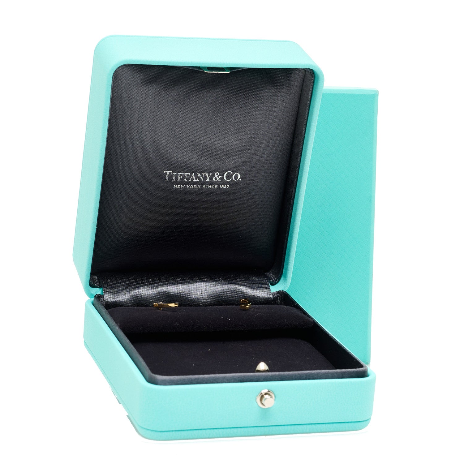 Tiffany 18K Yellow Gold T Smile Stud Earrings 5 of 5