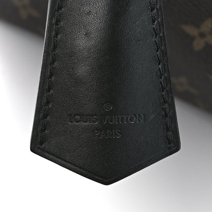Louis Vuitton Monogram Flower Zipped Tote MM Black 8 of 13