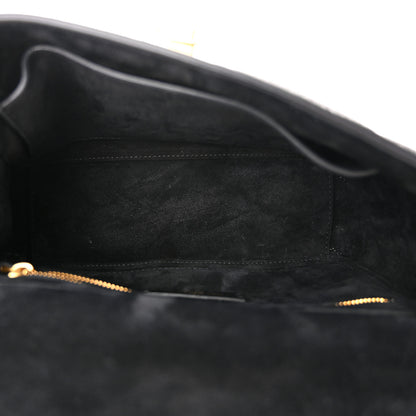 Valentino Garavani Grained Calfskin Medium Roman Stud Shoulder Bag Black 5 of 9