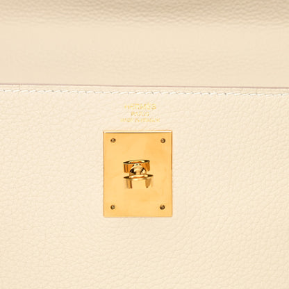 Hermes Togo Kelly Retourne 28 Craie 6 of 10