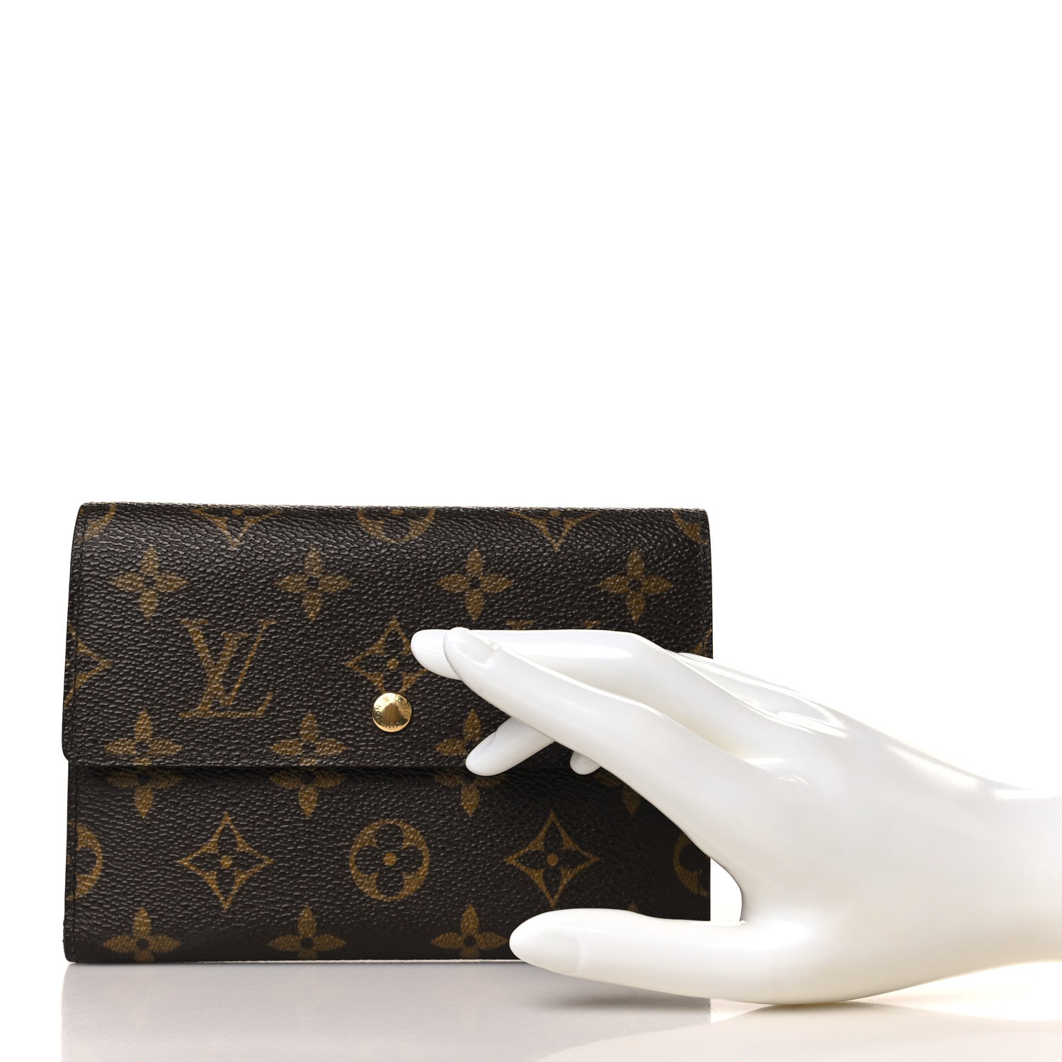 Louis Vuitton Monogram Tri-Fold Compact Wallet 2 of 6