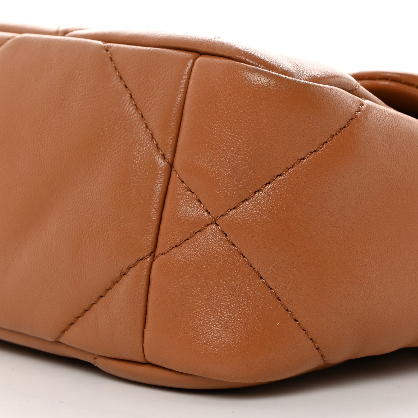 Lambskin Quilted Medium Chanel 19 Flap Brown