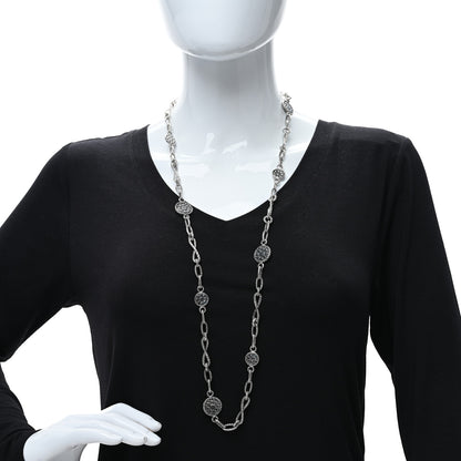 John Hardy Sterling Silver Dot Station Chain Necklace 3 of 4