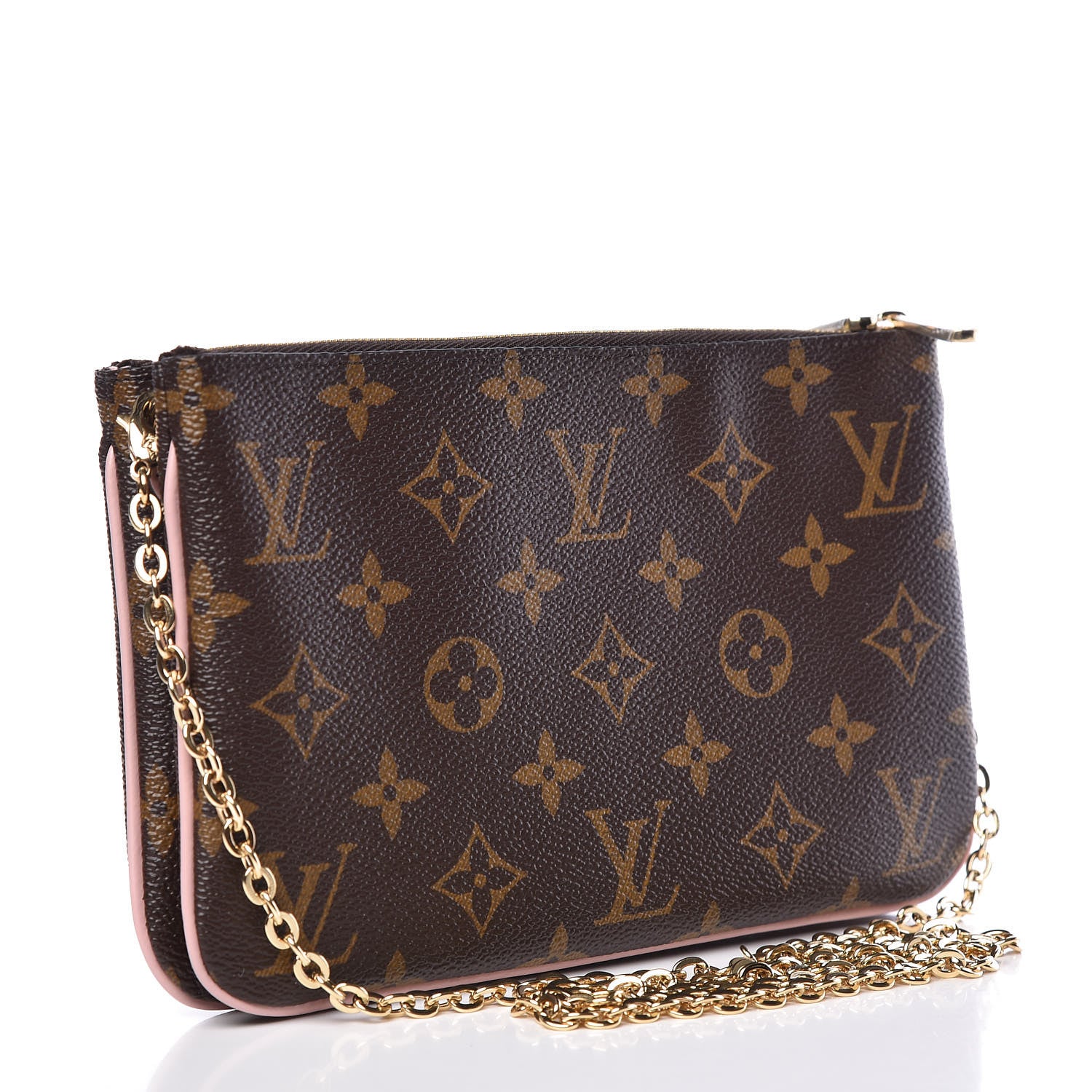 Louis Vuitton Monogram Blooming Flowers Double Zip Pochette 3 of 11