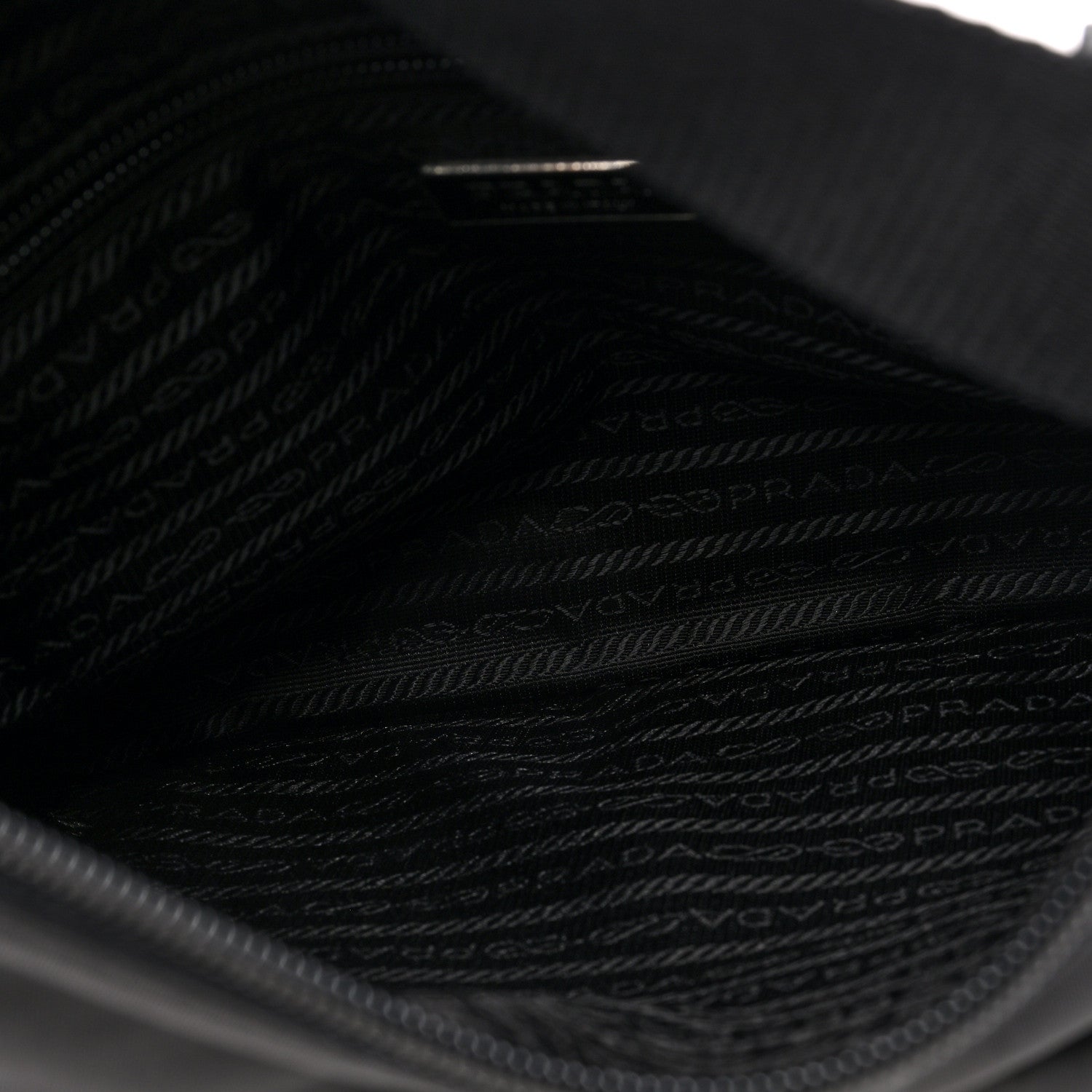 Prada Nylon Vela Sling Messenger Bag Black 5 of 9